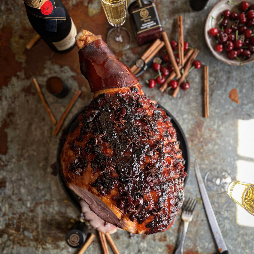 Wild Indian Plum Glazed Ham