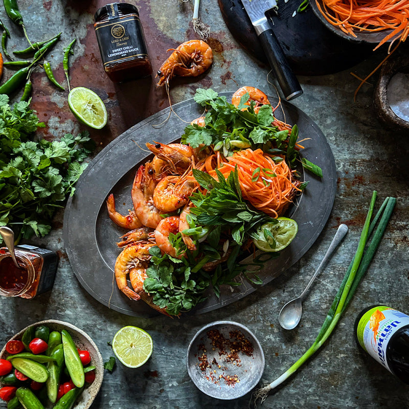 Sweet Chilli Lemongrass King Prawns